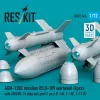 ResKit Models AGM-130C missiles (BLU-109 warhead) (2 pcs) with AN/AXQ-14 data link pod (1 pcs) (F-16I, F-15E, F-111F) (3D Printed) - AGM-130C – rakéták, 2 db