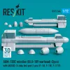 ResKit Models AGM-130C missiles (BLU-109 warhead) (2 pcs) with AN/AXQ-14 data link pod (1 pcs) (F-16I, F-15E, F-111F) (3D Printed) - AGM-130C – rakéták, 2 db