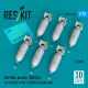 ResKit Models AN-M64 bombs (500 lbs) for all USAF & RAF of WW2 & Korean War (6 pcs) (3D Printed) - AN-M64 – bombák, 500 fontos, 6 db