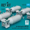 ResKit Models AN-M64 bombs (500 lbs) for all USAF & RAF of WW2 & Korean War (6 pcs) (3D Printed) - AN-M64 – bombák, 500 fontos, 6 db