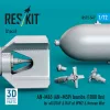ResKit Models AN-M65 (AN-M59) bombs (1000 lbs) for all USAF & RAF of WW2 & Korean War (2 pcs) (3D Printed) - AN-M65 (AN-M59) – bombák, 1000 fontos, 2 db