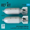 ResKit Models MK.36 bombs (1000 lbs) for all US NAVY & RAF of WW2 & Korean War (2 pcs) (3D Printed) - MK.36 – bombák, 1000 fontos, 2 db