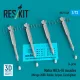 ResKit Models Matra MICA-IR missiles (4 pcs) (Mirage 2000, Rafale, Gripen, Eurofighter) (3D Printed) - Matra MICA-IR – rakéták, 4 db