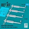 ResKit Models Matra MICA-EM missiles (4 pcs) (Mirage 2000, Rafale, Gripen, Eurofighter) (3D Printed) - Matra MICA-EM – rakéták, 4 db