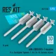 ResKit Models AIM-2000 IRIS-T missiles (4 pcs) (F-4, Eurofighter Typhoon, F-16, F/A-18, Tornado, Gripen) (3D Printed) - AIM-2000 IRIS-T – rakéták, 4 db