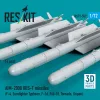 ResKit Models AIM-2000 IRIS-T missiles (4 pcs) (F-4, Eurofighter Typhoon, F-16, F/A-18, Tornado, Gripen) (3D Printed) - AIM-2000 IRIS-T – rakéták, 4 db