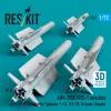 ResKit Models AIM-2000 IRIS-T missiles (4 pcs) (F-4, Eurofighter Typhoon, F-16, F/A-18, Tornado, Gripen) (3D Printed) - AIM-2000 IRIS-T – rakéták, 4 db