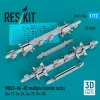 ResKit Models MBD3-U6-68 multiple bombs racks (2 pcs) (3D Printed) - MBD3-U6-68 – többes bombafelfüggesztő keretek, 2 db