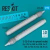 ResKit Models S-25-O air-to-ground rocket (2 pcs) (Su-17M, Su-24M, Su-25SM, Su-27, MiG-27, MiG-29, YAK-130, Mi-24) (3D Printed) - rakéta, 2 db