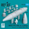 ResKit Models AN/ALQ-71(V)-2 (QRC-161-1) ECM pod (1pcs) (A-4, A-7, F-4, F-100, RF-101C, F-105) (3D Printed) - AN/ALQ-71(V)-2 (QRC-161-1) ECM – konténer, 1 db
