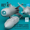 ResKit Models AGM-62 Walleye I missiles (2 pcs) with AN/AWG-16 data link pod (1 pcs) (A-4, A-6, A-7, F-4, F/A-18) (3D Printed) - AGM-62 Walleye I – rakéták, 2 db