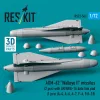 ResKit Models AGM-62 Walleye II missiles (2 pcs) with AN/AWG-16 data link pod (1 pcs) (A-4, A-6, A-7, F-4, F/A-18) (3D Printed) - AGM-62 Walleye II – rakéták, 2 db