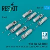 ResKit Models OFAB-100-120 bombs (8 pcs) (Su-7, Su-17, Su-24, Su-25, Su-27, Su-30, MiG-21, MiG-27) (3D Printed) - OFAB-100-120 – bombák, 8 db