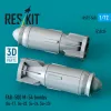 ResKit Models FAB-500 M-54 bombs (2 pcs) (Su-17, Su-22, Su-24, Su-25) (3D Printed) - FAB-500 M-54 – bombák, 2 db