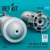ResKit Models FAB-500 M-54 bombs (2 pcs) (Su-17, Su-22, Su-24, Su-25) (3D Printed) - FAB-500 M-54 – bombák, 2 db