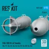 ResKit Models FAB-500 M-62 bombs (2 pcs) (Su-17, Su-22, Su-24, Su-25, Su-30, Su-34) (3D Printed) - bombák, 2 db