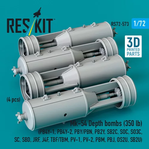 ResKit Models Mk-54 – mélységi bombák, 350 fontos, 4 db