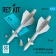 ResKit Models R-98 MR/MT missiles (2 pcs) (Su-11, Su-15, Yak-28) (3D Printed) - R-98 MR/MT – rakéták, 2 db