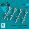 ResKit Models R-27ER (AA-10 Alamo-C) missiles (4 pcs) (MiG-29, Su-27, Yak-141) (3D Printed) - R-27ER (AA-10 Alamo-C) – rakéták, 4 db