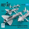 ResKit Models R-27ER (AA-10 Alamo-C) missiles (4 pcs) (MiG-29, Su-27, Yak-141) (3D Printed) - R-27ER (AA-10 Alamo-C) – rakéták, 4 db