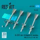 ResKit Models R-27ET (AA-10 Alamo-D) missiles (4 pcs) (MiG-29, Su-27, Yak-141) (3D Printed) - R-27ET (AA-10 Alamo-D) – rakéták, 4 db