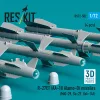 ResKit Models R-27ET (AA-10 Alamo-D) missiles (4 pcs) (MiG-29, Su-27, Yak-141) (3D Printed) - R-27ET (AA-10 Alamo-D) – rakéták, 4 db