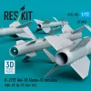ResKit Models R-27ET (AA-10 Alamo-D) missiles (4 pcs) (MiG-29, Su-27, Yak-141) (3D Printed) - R-27ET (AA-10 Alamo-D) – rakéták, 4 db