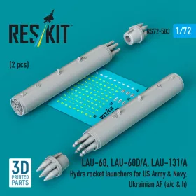   ResKit Models LAU-68, LAU-68D/A, LAU-131/A Hydra – rakétaindítók, 2 db
