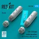 ResKit Models LAU-3A Hydra rocket launchers for US Army & Navy (a/c & h) (2pcs) (3D Printed) - rakétaindítók, 2 db