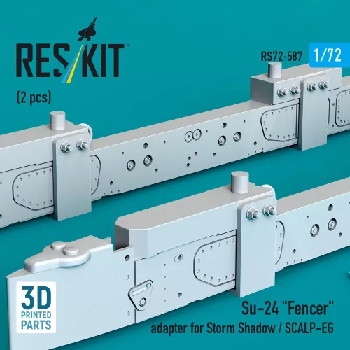 ResKit Models Su-24 Fencer adapter for Storm Shadow / SCALP-EG (2 pcs) (3D Printed) - Su-24 Fencer – fegyveradapter Storm Shadow / SCALP-EG robotrepülőgépekhez