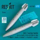 ResKit Models B43-1 nuclear bombs (2 pcs) (A-4, A-6A/E, A-7C/E, B-47B/E, B-58A, F-100D/F, F-104A/C, F-105D/F, F-111A/E/D/F, F-4C/D/E ) (3D Printed) - nukleáris bombák, 2 db