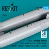 ResKit Models B43-1 nuclear bombs (2 pcs) (A-4, A-6A/E, A-7C/E, B-47B/E, B-58A, F-100D/F, F-104A/C, F-105D/F, F-111A/E/D/F, F-4C/D/E ) (3D Printed) - nukleáris bombák, 2 db