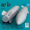 ResKit Models B43-1 nuclear bombs (2 pcs) (A-4, A-6A/E, A-7C/E, B-47B/E, B-58A, F-100D/F, F-104A/C, F-105D/F, F-111A/E/D/F, F-4C/D/E ) (3D Printed) - nukleáris bombák, 2 db