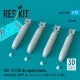 ResKit Models BLU-1B (750lb) napalm bombs finned MXU-469/B (4 pcs) (A-1, A-4, A-7, A-26K, B-57, F-100) (3D Printed) - bombák, 750 fontos, 4 db