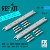 ResKit Models LAU-33 ZUNI rocket launcher for US Army & Navy (2 pcs) (F-4, F-8, OV-10) (3D Printed) - rakétaindító, 2 db