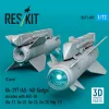 ResKit Models Kh-29T (AS-14B Kedge) missiles with AKU-58 (2 pcs) Su-17, Su-25,Su-24, Su-30, Mig-27 (3D Printed) - rakéták, 2 db