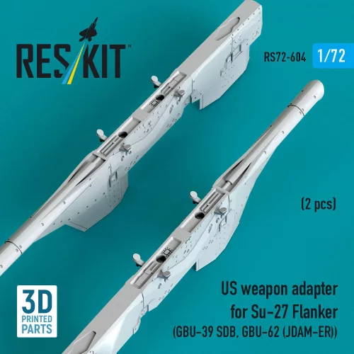 ResKit Models Su-27 Flanker – amerikai fegyveradapter GBU-39 SDB és GBU-62 (JDAM-ER) fegyverekhez, 2 db
