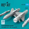 ResKit Models AS.34 Kormoran missiles with adapters (2 pcs) (for F-104G, Tornado IDS) (3D Printed) - AS.34 Kormoran – rakéták, 2 db