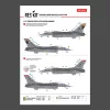 ResKit Models F-16C Fighting Vipers (Block 30,40,42,50,52) bevetési jelölésekkel (fő matricakészlet stencil- és adatfeliratokkal)
