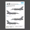 ResKit Models F-16C Fighting Vipers (Block 30,40,42,50,52) bevetési jelölésekkel (fő matricakészlet stencil- és adatfeliratokkal)