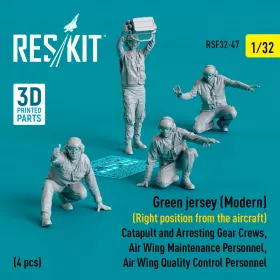   ResKit Models Green jersey (Modern) (Right position from the aircraft) (4 pcs) – 1:32 figura makett