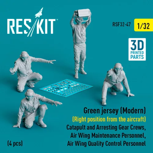 ResKit Models Green jersey (Modern) (Right position from the aircraft) (4 pcs) – 1:32 figura makett