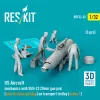ResKit Models US Aircraft mechanics with SUU-23 20mm gun pod (open & close gun bay) on transport trolley (scene 1) (3 pcs) – 1:32 figura makett
