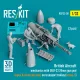 ResKit Models British Aircraft mechanics with SUU-23 20mm gun pod (open & close gun bay) on on transport trolley (scene 1) (3 pcs) – 1:32 figura makett