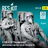 ResKit Models F-105F/G Thunderchief pilots sitting in ejection seat for Trumpeter kit (2 pcs) – figura makett