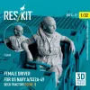 ResKit Models Female driver for US NAVY A/S32A-49 Deck Tractor (scene 1) (1 pcs) – 1:32 figura makett