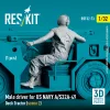 ResKit Models Male driver for US NAVY A/S32A-49 Deck Tractor (scene 2) (1 pcs) – 1:32 figura makett