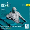 ResKit Models Male driver for US NAVY A/S32A-49 Deck Tractor (scene 3) (1 pcs) – 1:32 figura makett