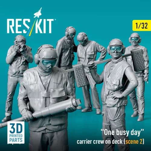 ResKit Models One busy day carrier crew on deck (scene 2) (6 pcs) – 1:32 figura makett