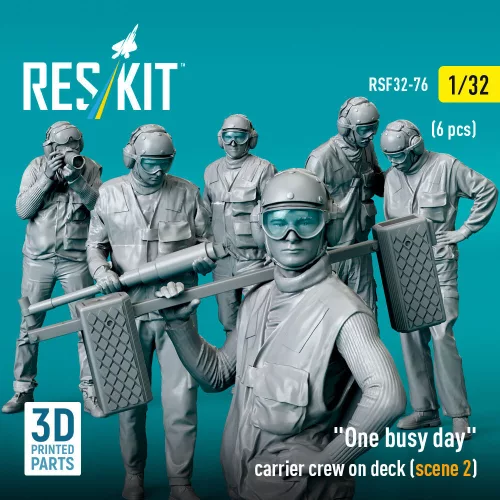 ResKit Models One busy day carrier crew on deck (scene 2) (6 pcs) – 1:32 figura makett